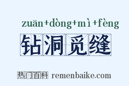 钻洞觅缝是什么意思的图片